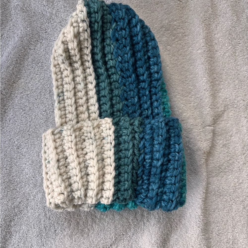 Beautiful hand, crocheted beanie